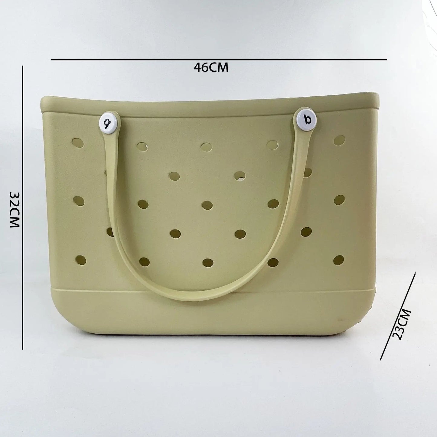 Beach EVA Bogg Bag | Rubber Waterproof Travel Tote Bag & Washable Handbag (For Sports, Beach, Market & Pool) Luxegan