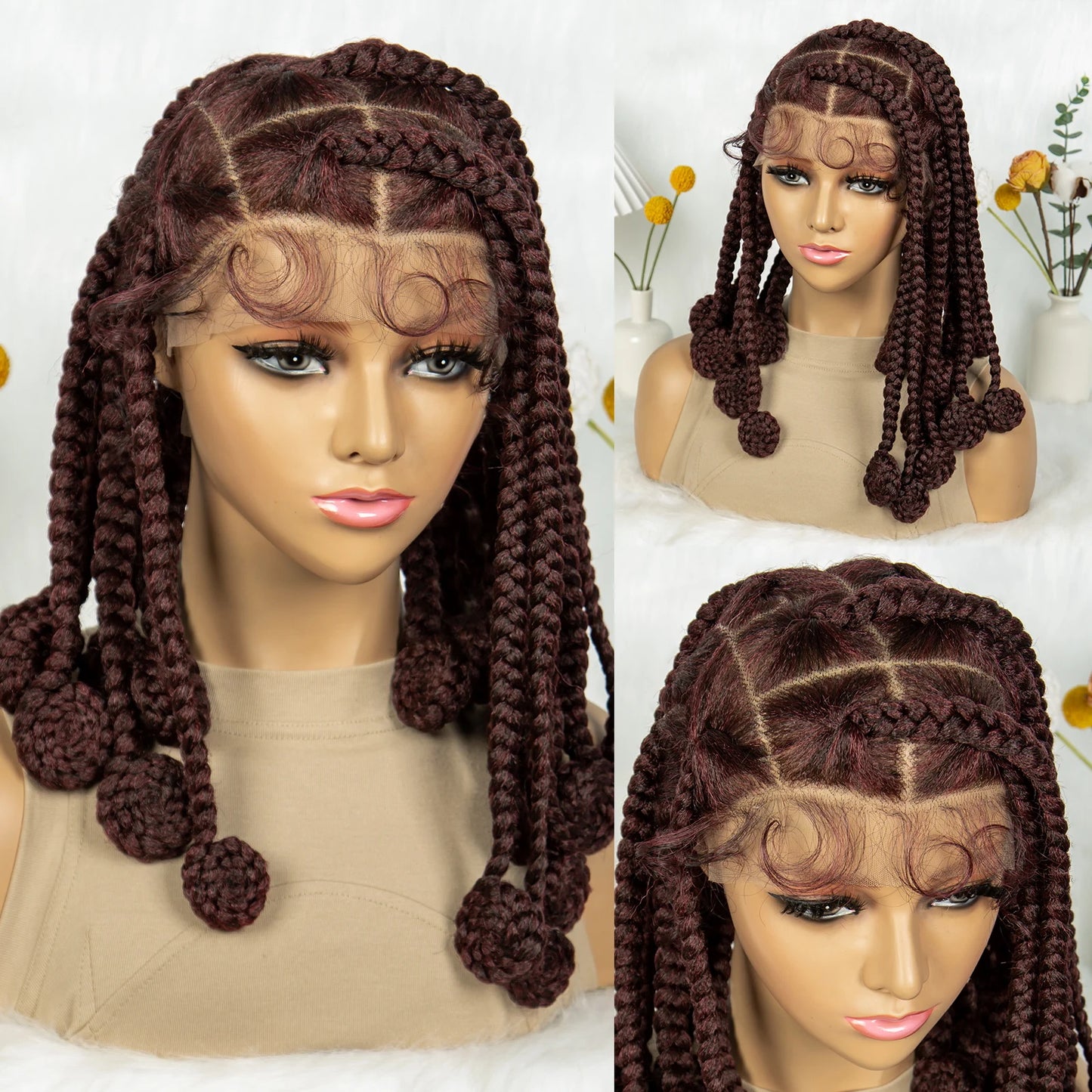 KIMA Chunky Knotless Bantu Box Braids Wig | Full Lace Luxegan