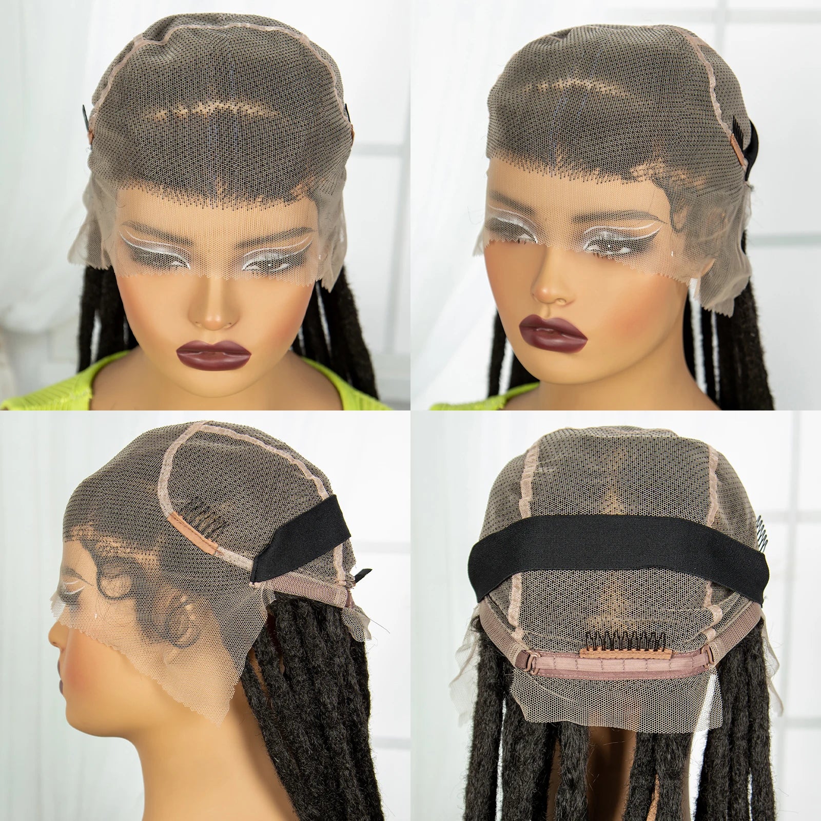 60" Super Long Knotless Box Braids Wig | Transparent Full Lace Luxegan