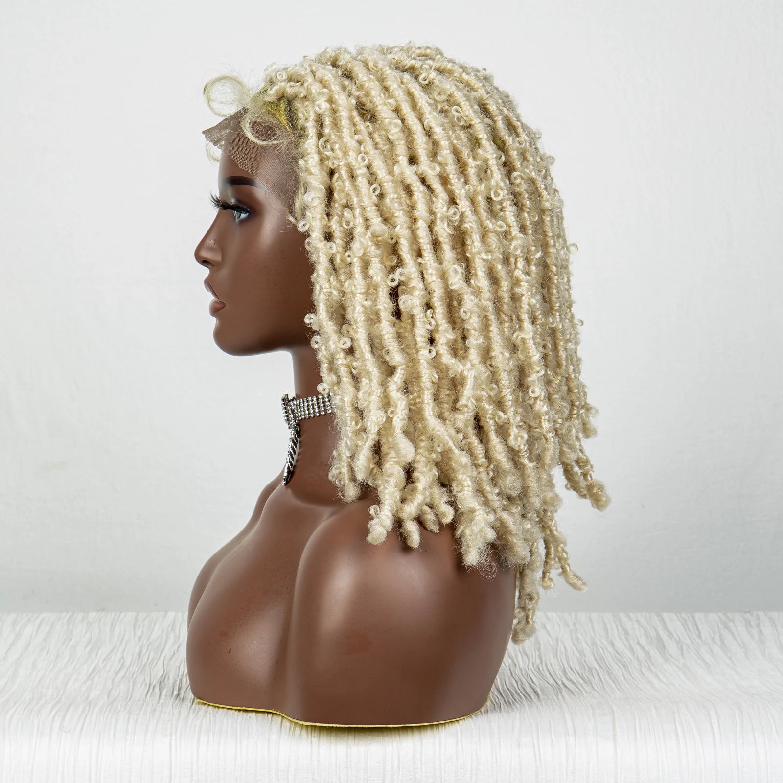 613 Blonde Butterfly Locs Braids Wig | Knotless Crochet | Full Lace Luxegan