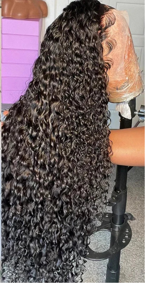 Pre-Braided Glueless HD Lace Front Wig | Deep Wave Human Hair | Ready-to-Wear Braids