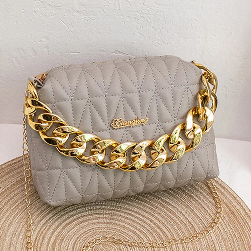 Ladies' One-Shoulder Messenger Bag | Rhombus Bag & Small Square Handbag Luxegan