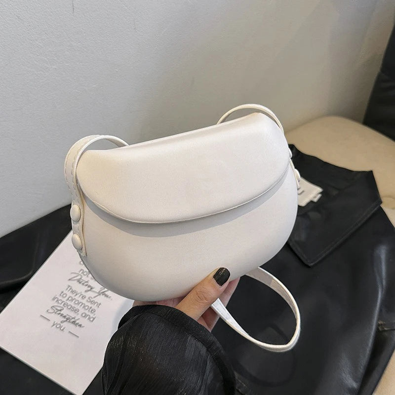 New Trendy Single-shoulder Crossbody Bag for Women | High-end Feel and Versatile Commuting Saddle Bag | Niche Design Luxegan
