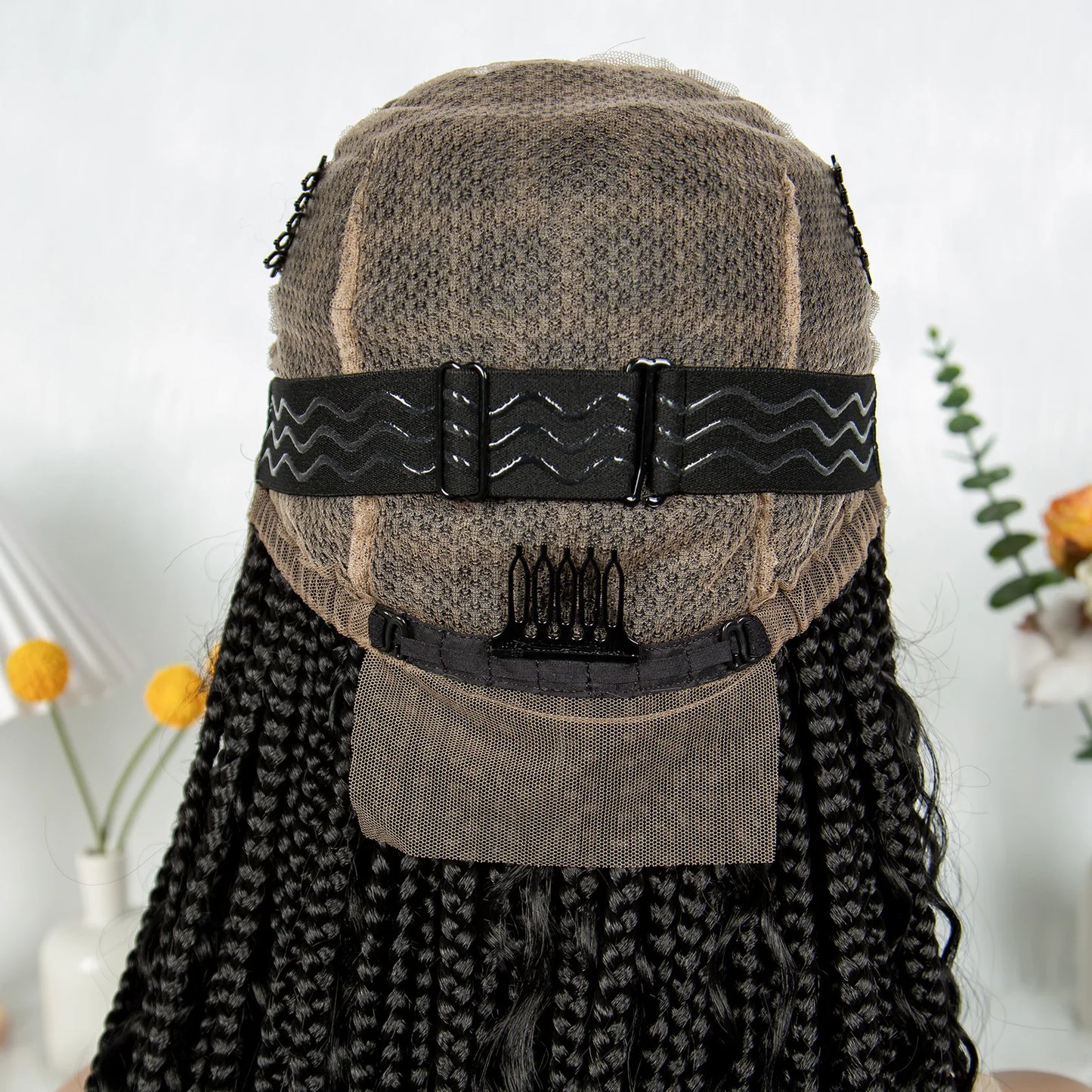 HD Transparent Boho Box Braids Wig | Full Lace | Knotless | Black Women & Girls Luxegan