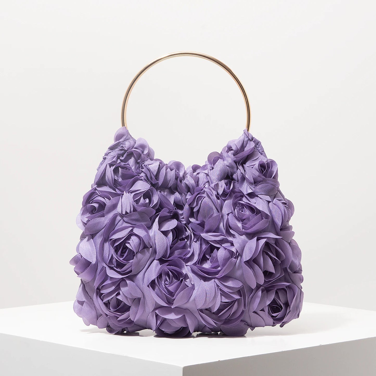 Luxury Rose Flower Tote Bags for Ladies | Elegant Party Bag & Wedding Handbag Luxegan