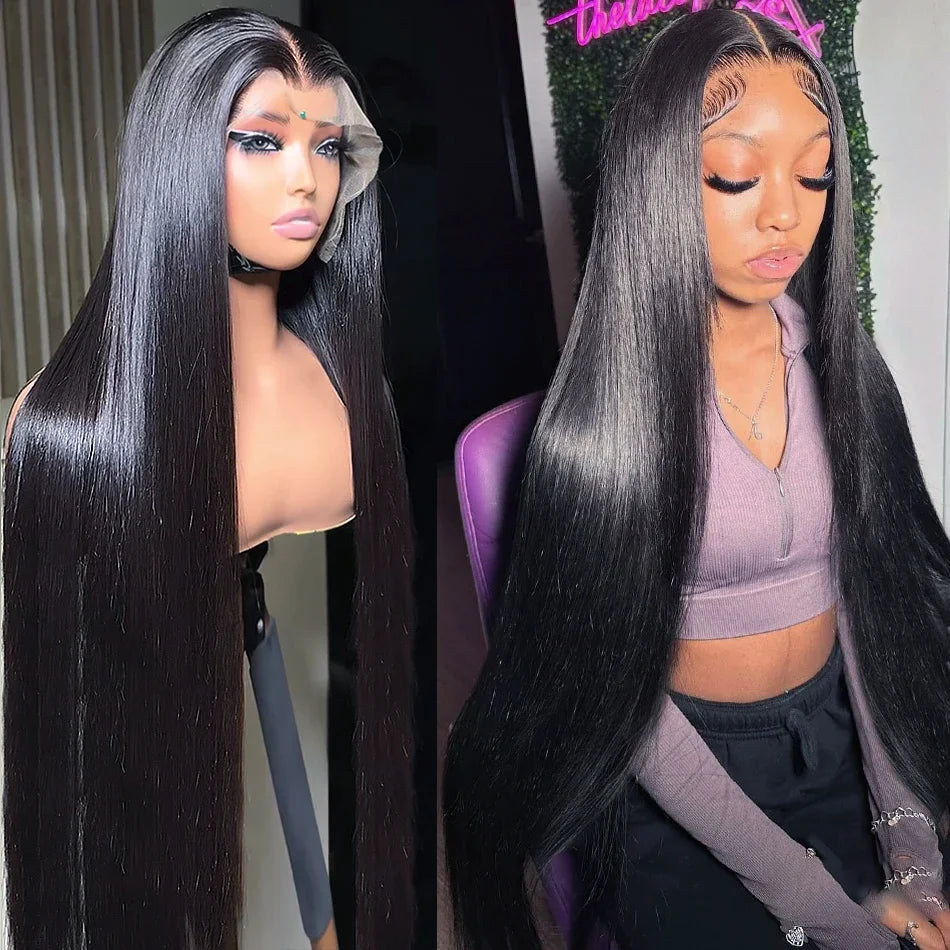 Straight HD Lace Frontal Wig | 13x6 & 13x4 Human Hair | Glueless Brazilian Remy Hair Luxegan