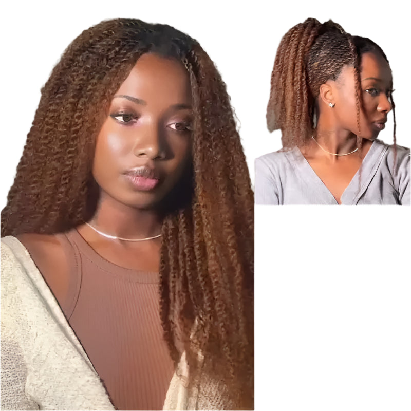 QVR Afro Kinky Bulk Human Hair | 10"-22" | 50g/pc | Brazilian Remy Hair | Dreadlocks & Braids
