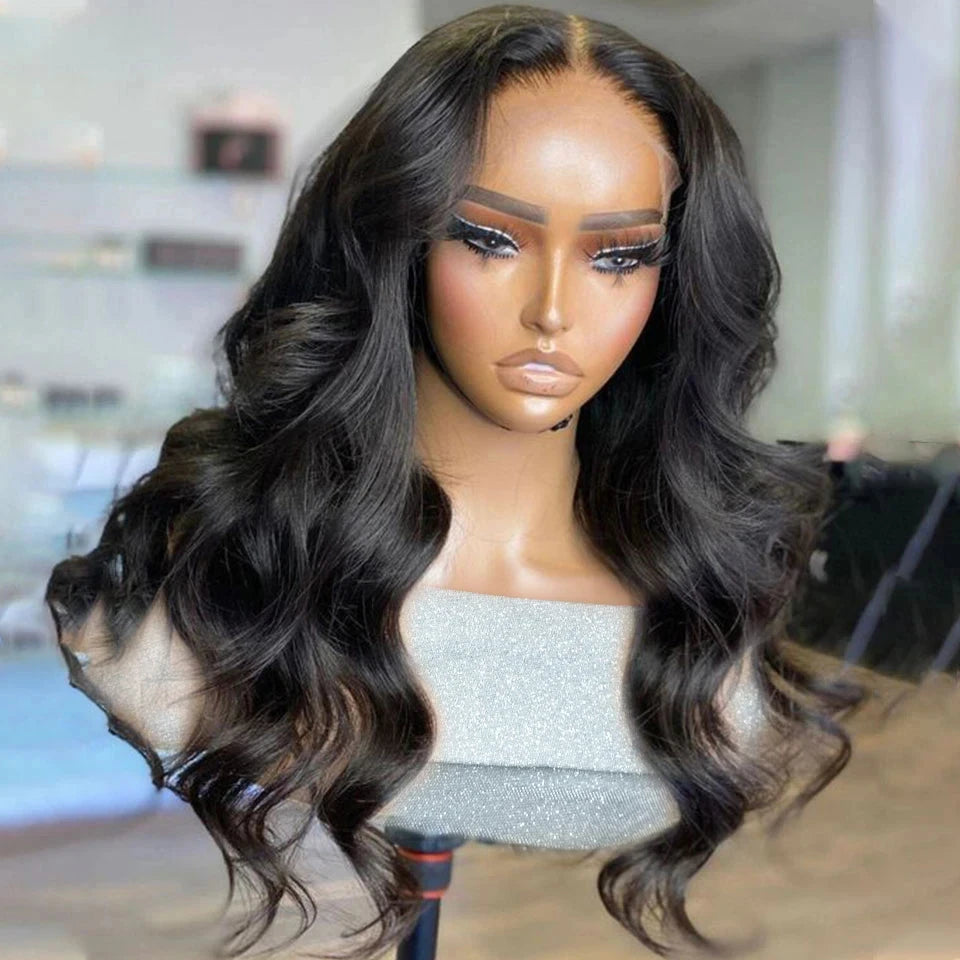 Rebecca Body Wave Transparent T-Part Lace Front Wig | Brazilian Human Hair "Wear To Go" (On Sale) Luxegan