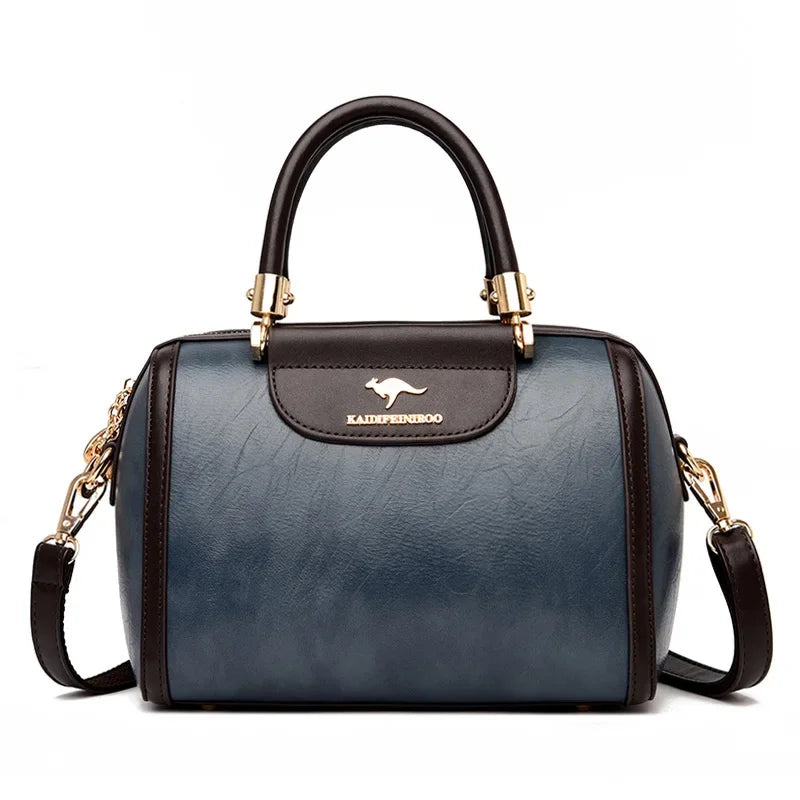 Super High-Quality Leather Top Handle Purse | Shell Bag & Fashionable Handbag Luxegan