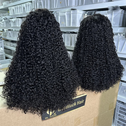 3B 3C Burmese Curly HD Lace Frontal Wig | Brazilian Pixie Curls Luxegan