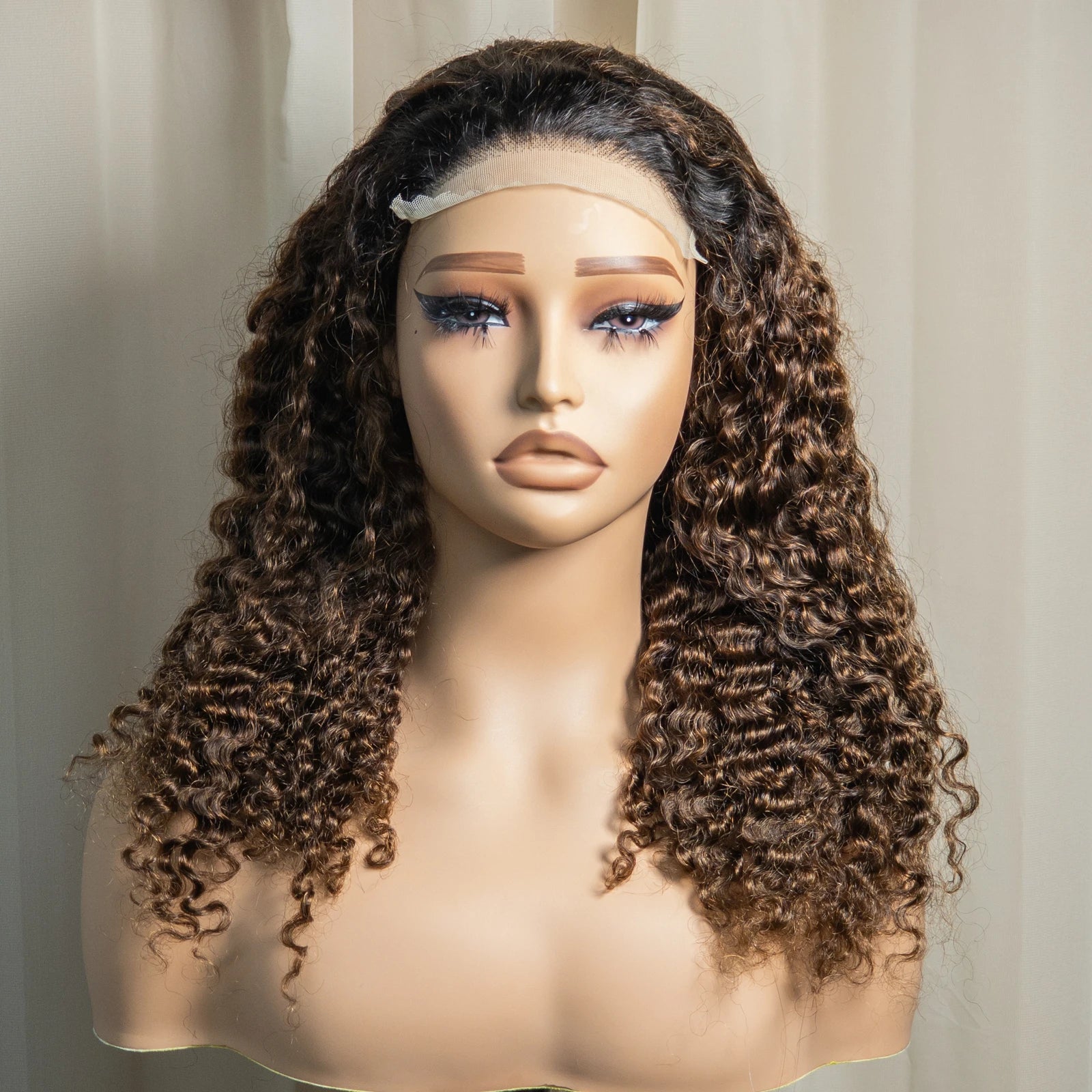 20" Deep Wave Double Drawn HD 5x5 Lace Closure Wig | Burmese Curly Remy Hair | 350% Density Luxegan