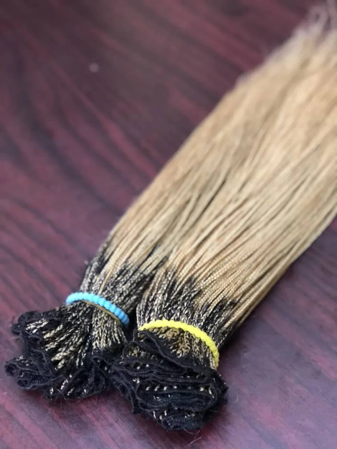 Micro Braids Sew-In Bundles - Black Ombre Braiding Hair for Lace Wigs - 60 Strands/Pack