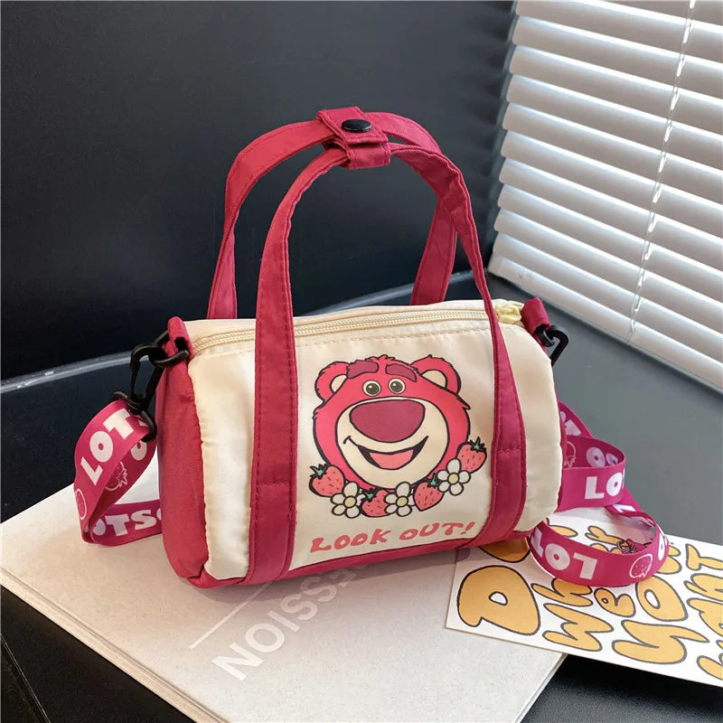 Disney Stitch Hard Canvas Bucket Shoulder Bag Luxegan