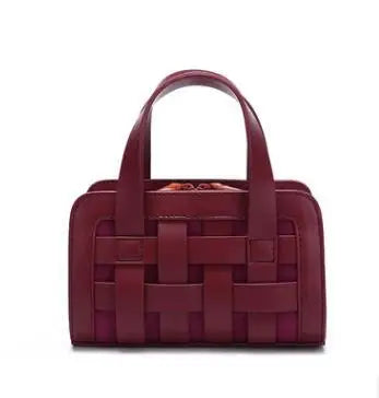 New In Splicing Woven Design Handbag | Casual Versatile Ladies Shoulder Bag | Fashion Knitting Shell Crossbody for Women Luxegan