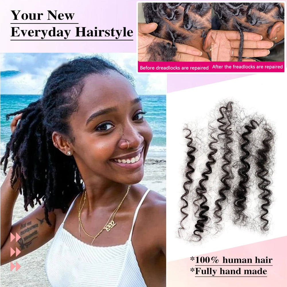 Afro Kinky Bulk Human Hair Extensions | Brazilian Kinky Straight Hair for Braids & Dreadlocks | Natural Crochet Hair