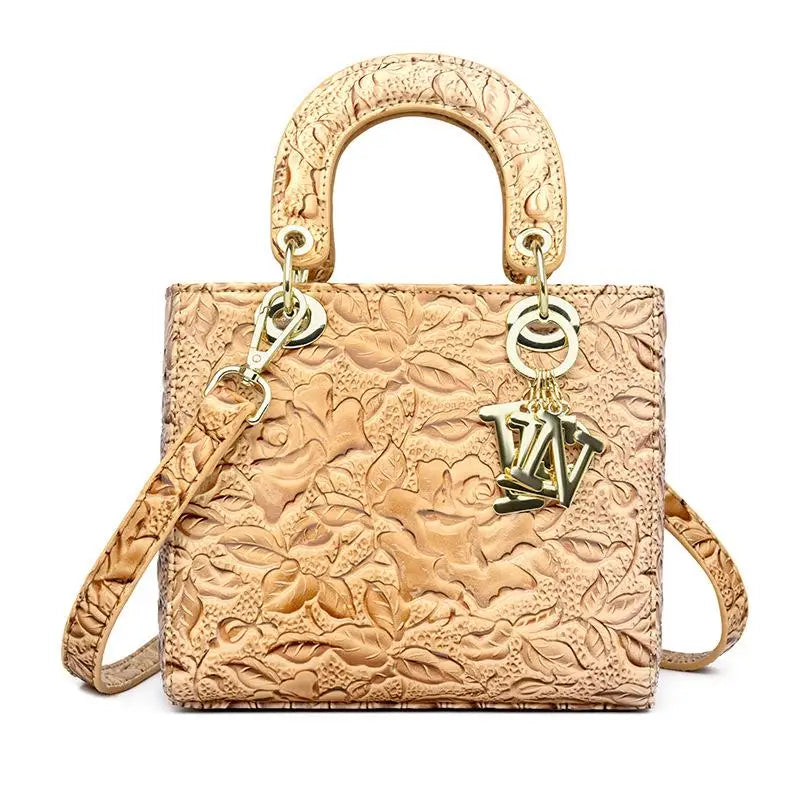 Brand Retro Ladies Handbag | High Quality PU Leather Shoulder Messenger Bag (Large Capacity Simple Commuter Bag for Women) Luxegan