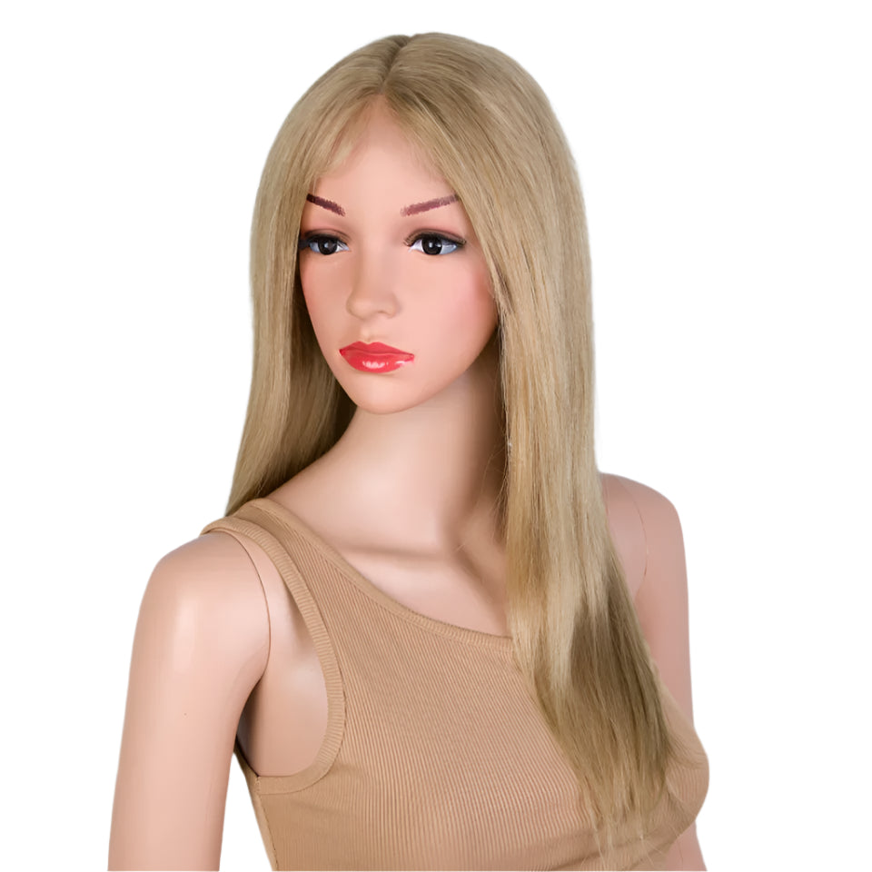 Golden Blonde #30 Straight T-Part Lace Front Wig | Indian Remy Human Hair Luxegan