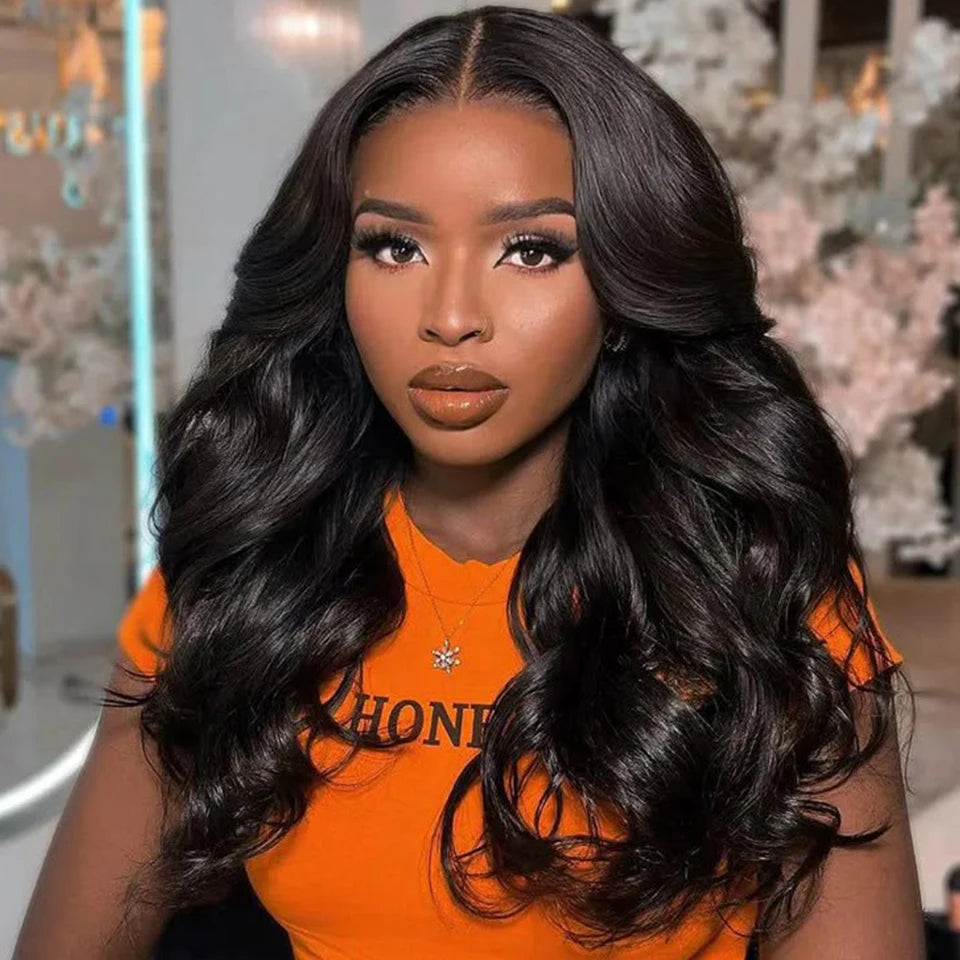 Peruvian Body Wave T-Part Lace Wig | Transparent Human Hair (Glueless, On Sale Clearance) Luxegan