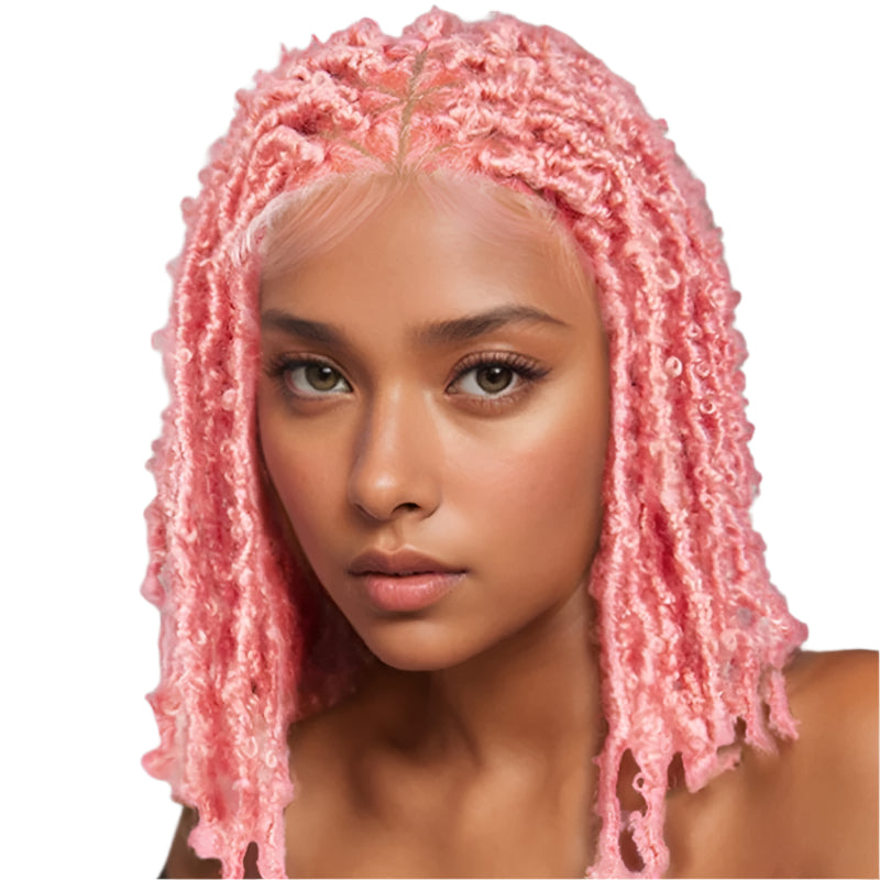 KIMA Box Braids Wig | Lace Front | Baby Hair | Synthetic Braided Wig Luxegan