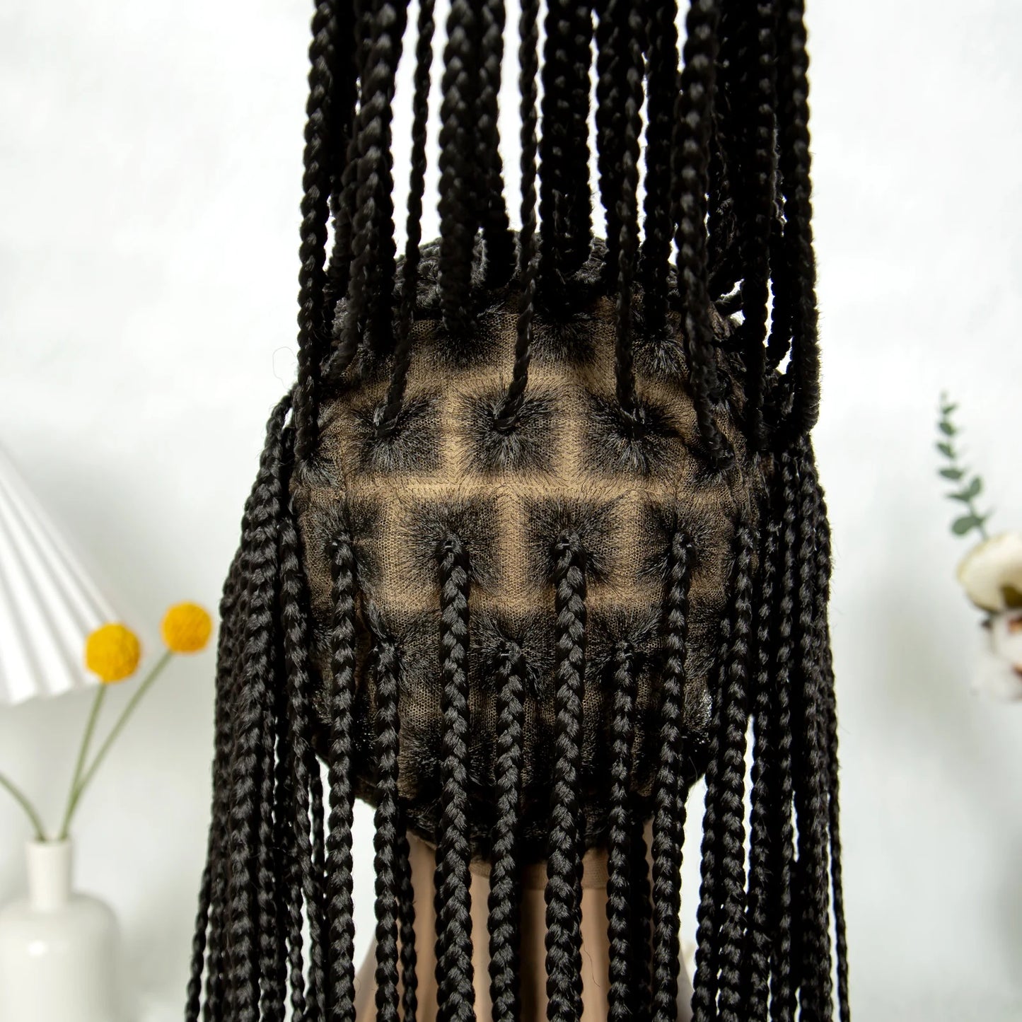 KIMA Fulani Braids Wig | Full Lace Cornrows with Baby Hair Luxegan