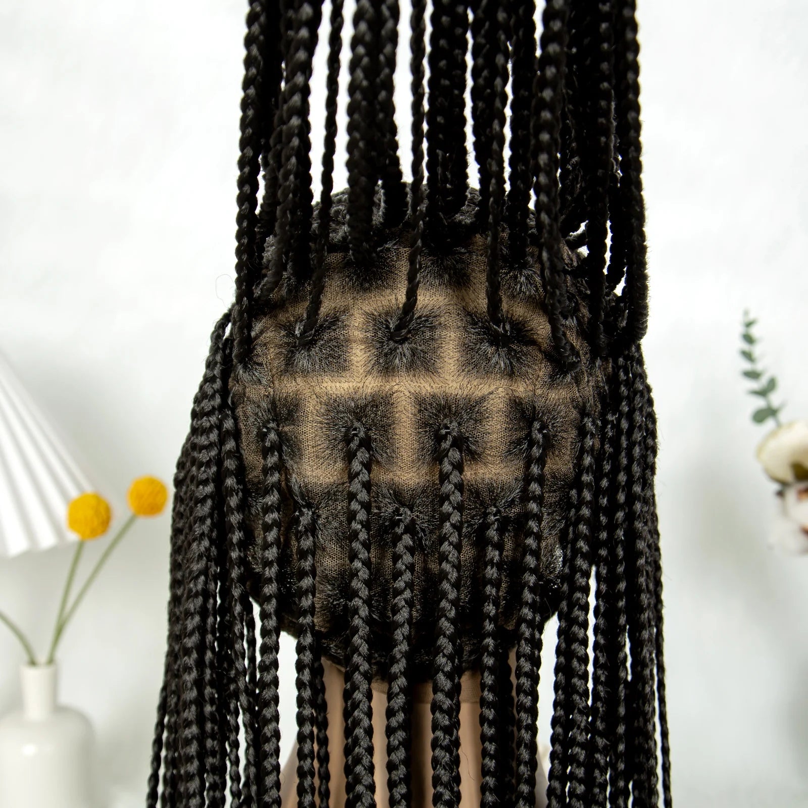 KIMA Fulani Braids Wig | Full Lace Cornrows with Baby Hair Luxegan