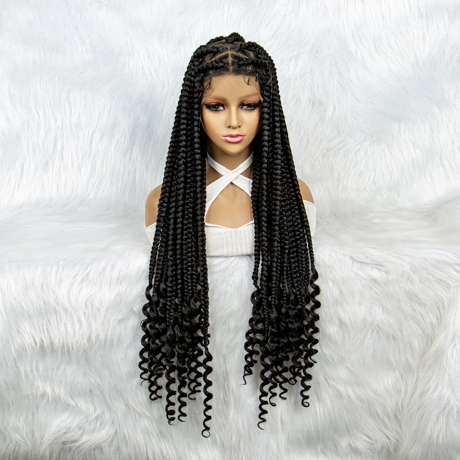 KIMA New Arrival Box Braids Wig | Full Lace Front Luxegan