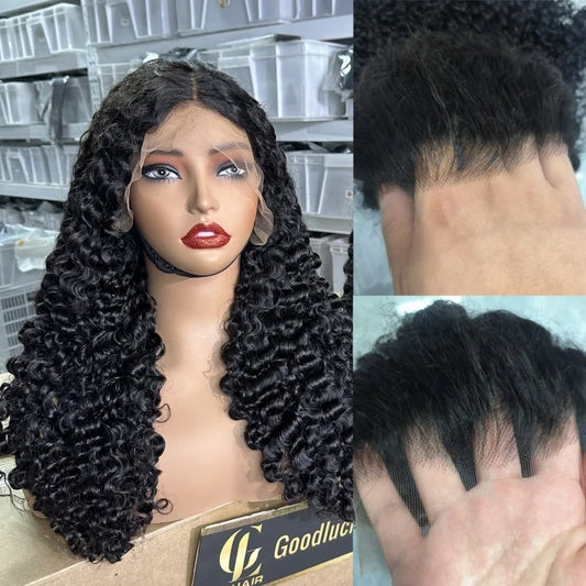 3C 4A Burmese Curly HD Lace Frontal Wig | 250% Density Remy Human Hair Luxegan