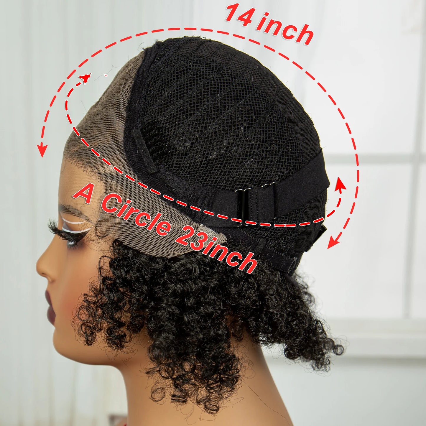 Natural Afro Kinky Curly Braids Bob Wig | Transparent Lace Front | Baby Hair Luxegan