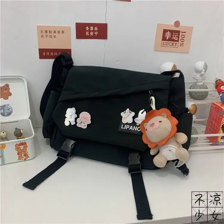 Canvas Diagonal Cross Bag | Youth Fashion Casual Shoulder Bag & Messenger Bag Luxegan
