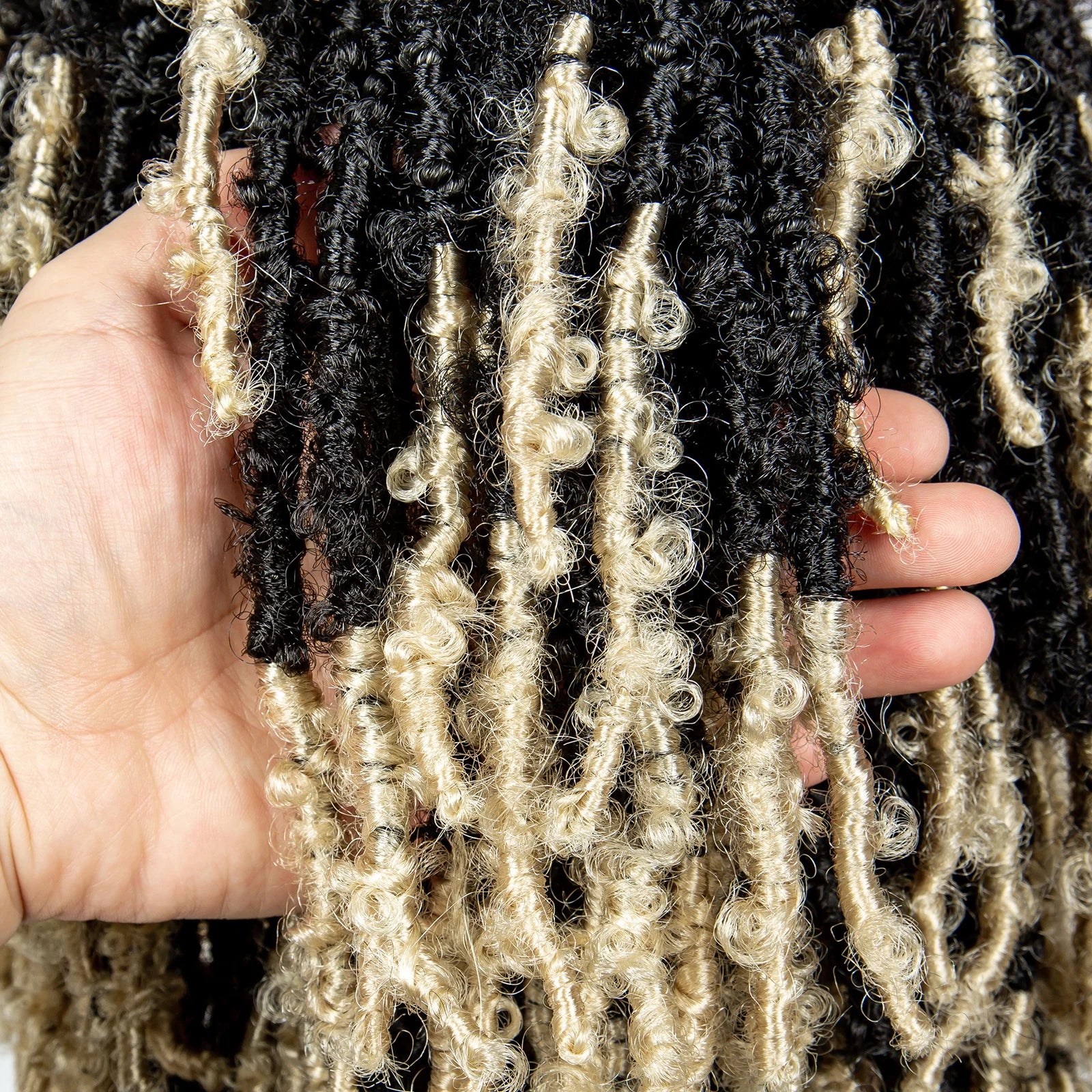 Burgundy Short Faux Locs Wig | Knotless Braids | Synthetic Lace Front | With Baby Hair | For Women