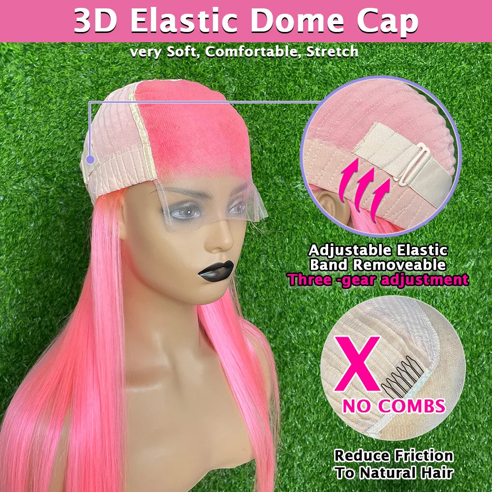 Dark Blue Wear-and-Go Glueless Frontal Wig | High-Impact 613 Colored Lace Front Wig | 13x6 HD Transparent Swiss Lace Body Wave Brazilian Human Hair Wig for Women Luxegan