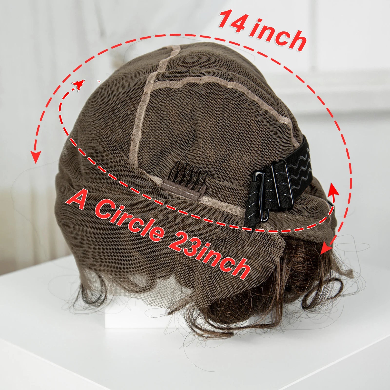 Short Cute Handmade Bantu Knotless Braided Wig with Baby Hair | Full Lace Synthetic Wig for Black Women