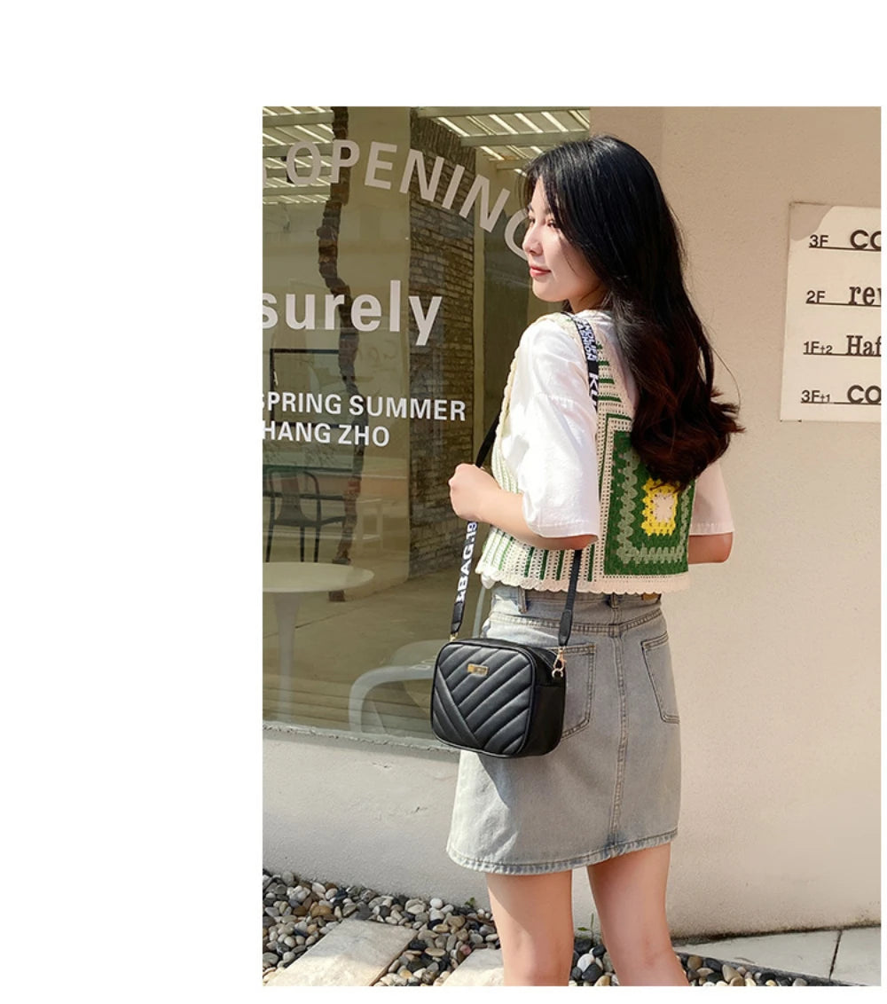 High-Quality PU Shoulder Bags for Women | Simple Crossbody Casual Messenger Bag & Phone Bag Luxegan