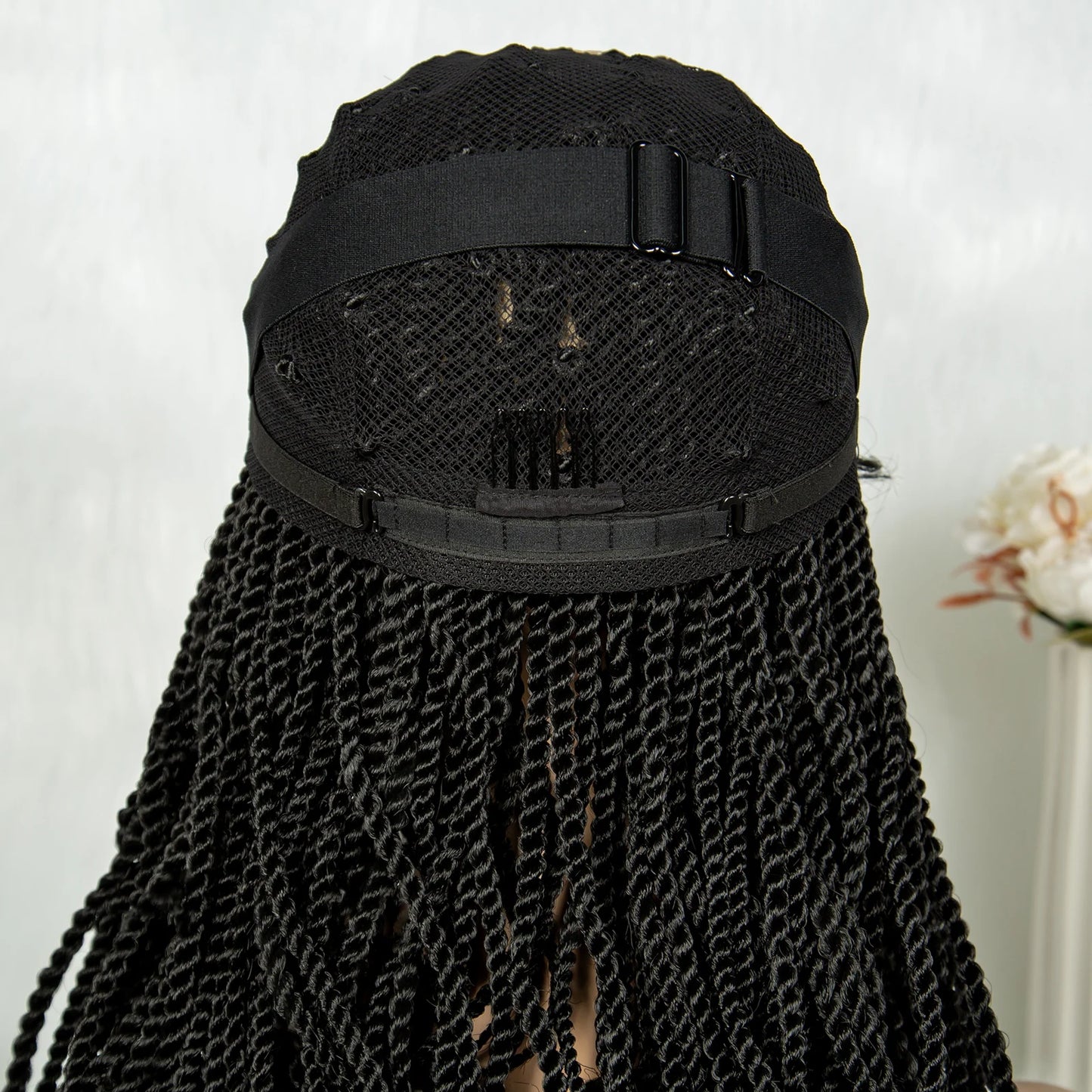 New HD Transparent Full Lace Braided Wig Luxegan