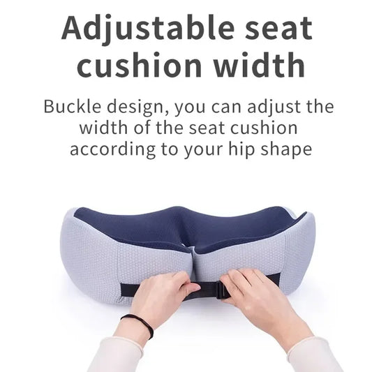Comfort Memory Foam Office Chair Cushion | Sophisticated "Coccyx & Sciatica" Relief Silhouette | Elegant Tailbone & Prostate Support Pad | "Dignified" High-Performance Massage Cushion for Radiant Versatile Styling Luxegan