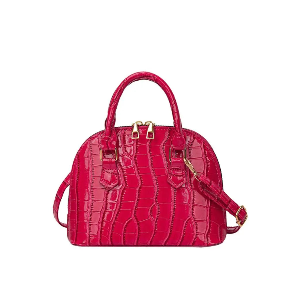 Retro Fashion PU Leather Shoulder Bag | New Women's Waterproof Crocodile Pattern Versatile Crossbody Bag Luxegan