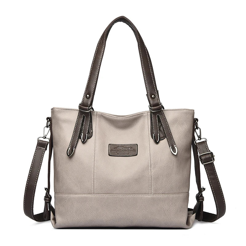 Four Arrows Genuine Brand Luxury Handbag | Top Quality PU Leather Large Shoulder Bag | Designer Crossbody with Sequined Accents & Color-Blocking Strap Luxegan