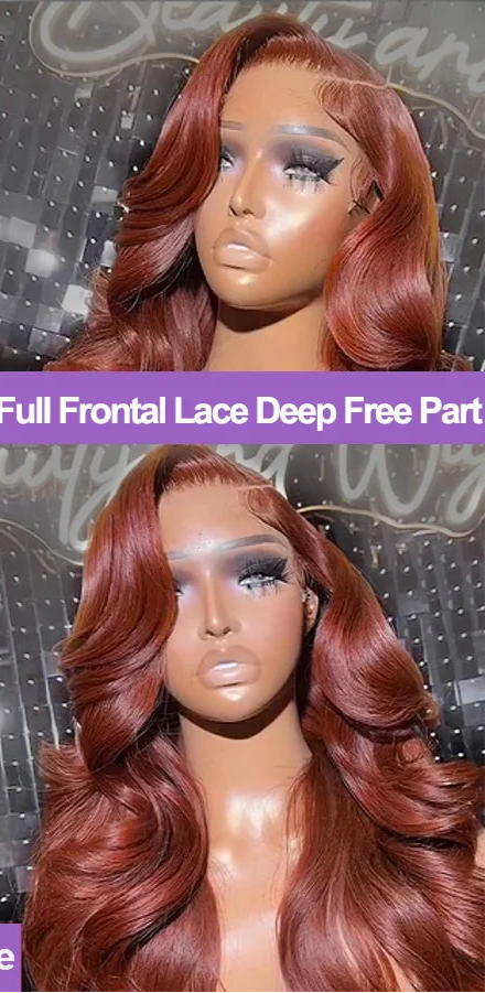 Reddish Brown 13x6 HD Lace Frontal Wig | 250% Density Body Wave Luxegan