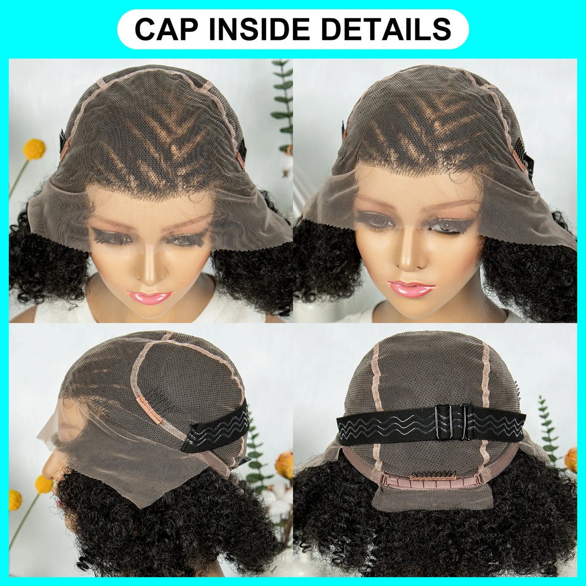 KIMA Peluca trenzada de caja nueva Pelucas sintéticas de encaje completo Longitudes cortas para mujeres negras Hombres Peluca trenzada con pelo de bebé Pelucas trenzadas de caja