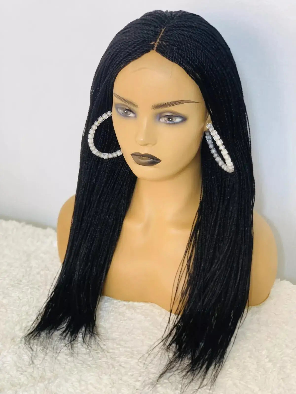Senegalese Twist Braided Wig | Micro Twist & Box Braids | Full Lace Front | Kanekalon Hair | Black Women