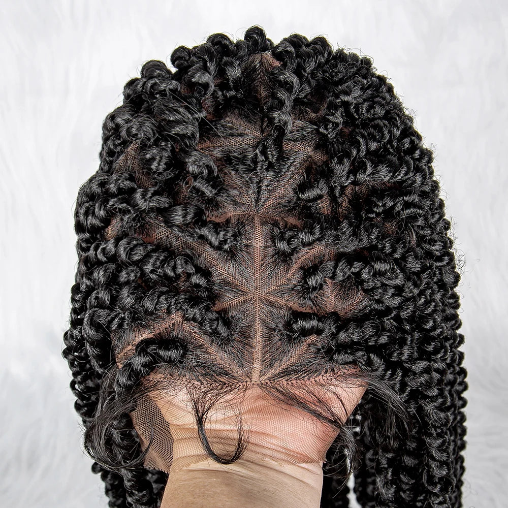 Knotless Box Braids Wig | Full Lace Front with Baby Hair Luxegan