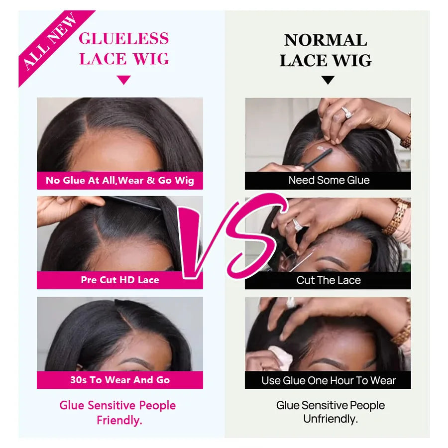 12A Water Wave Bob Wig | Glueless Lace Front Wig | Brazilian Remy Hair | Pre-Plucked Luxegan