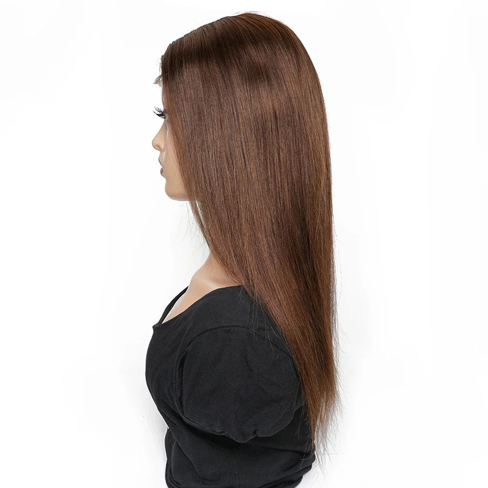Ombre Honey Blonde & 1B/30 Straight 4x4 Lace Closure Wig | 150% Density Middle Part Remy Human Hair Luxegan