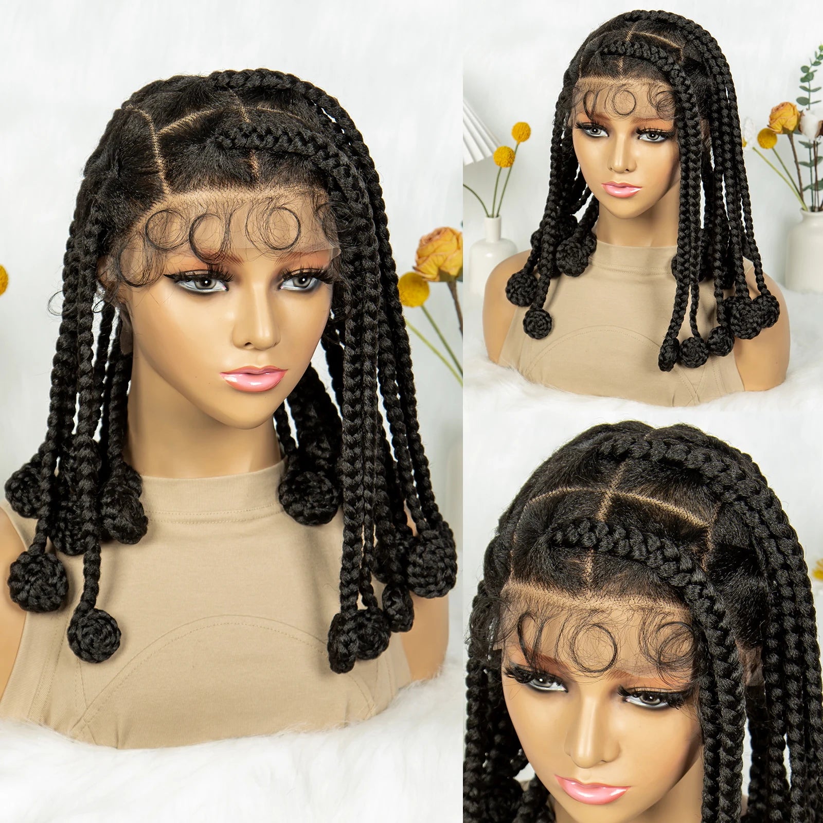 KIMA Chunky Knotless Bantu Box Braids Wig | Full Lace Luxegan
