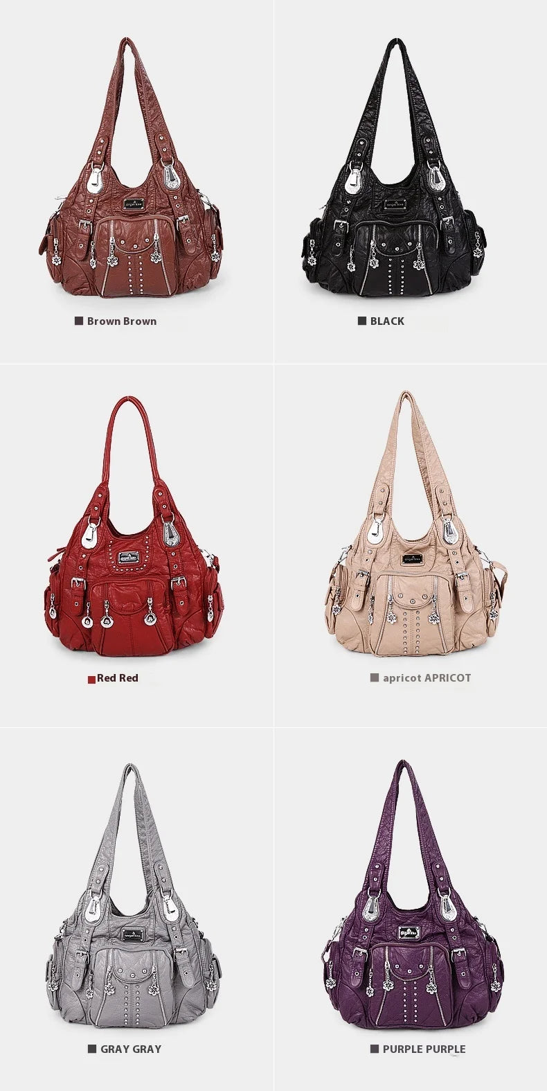 Women’s Soft PU Leather Dumpling Bag | Trendy "Bun" Style Hobo Shoulder Purse | Mid-Size Casual Crossbody for Daily Matching Luxegan