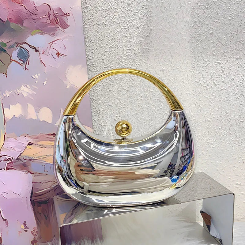 Luxury Shell Clutch | Hard Acrylic Evening & Wedding Bag Luxegan