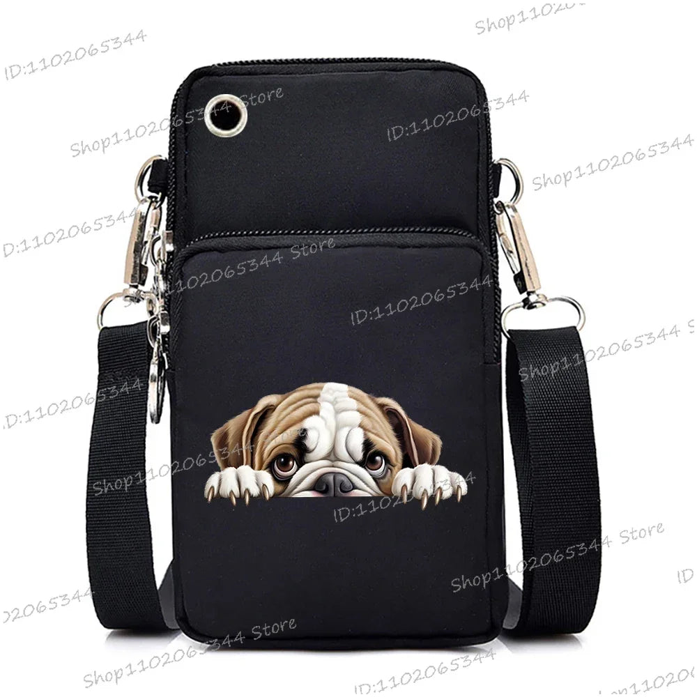 3D Dog Print Mini Bag | Unisex Crossbody & Shoulder Purse Luxegan