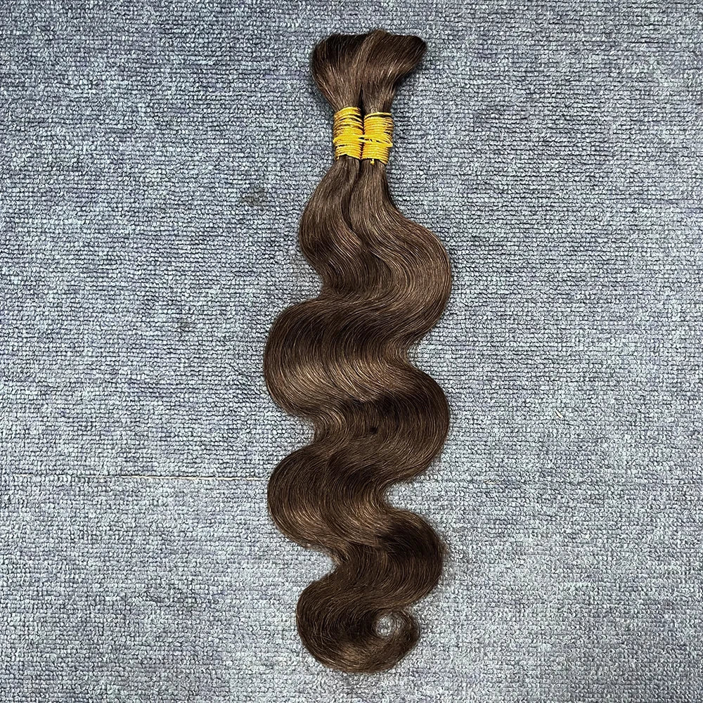 Body Wave Human Hair Bundles for Braiding | No-Weft Boho Extensions | 14–30 Inches Luxegan