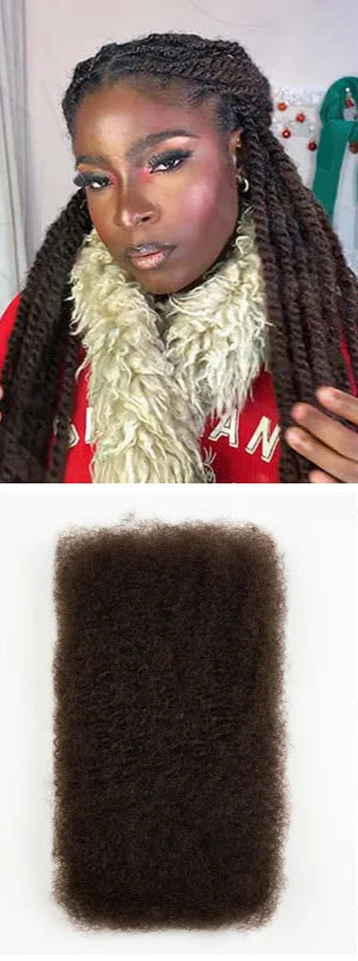 Choice Afro Kinky Bulk Human Hair | 100% Virgin Brazilian for Braids & Twists Luxegan