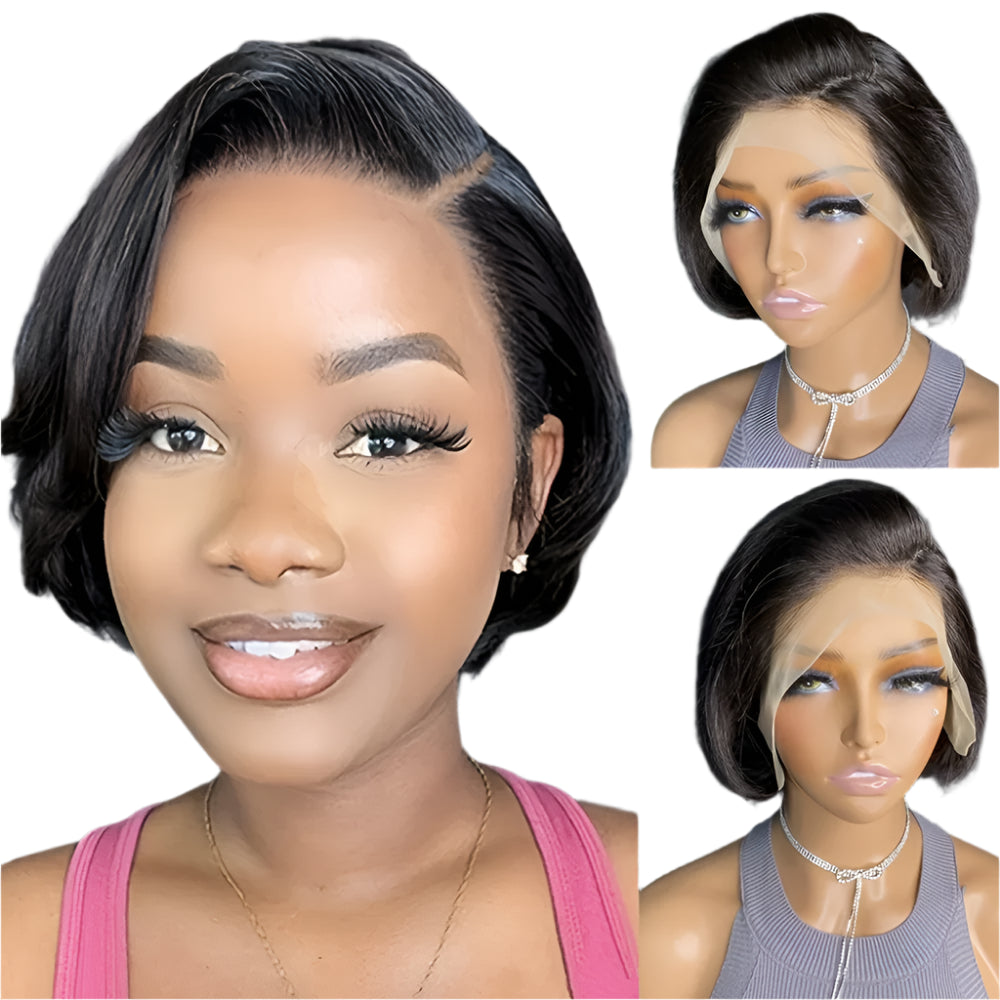 Pixie Cut Bob Wig | 13x4 Lace Front | Human Hair | Remy Hair | Cosplay & Party Wig